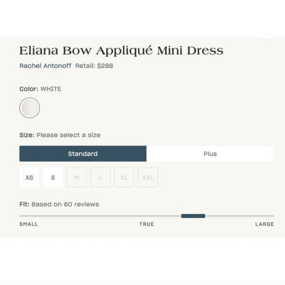 Rachel Antonoff Eliana Bow Appliqué Mini Dress Large - Picture 2 of 10